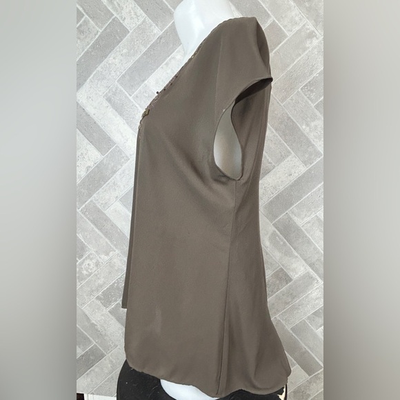 Lady Dutch brown rhinestone embelished tunic size small - Picture 5 of 8